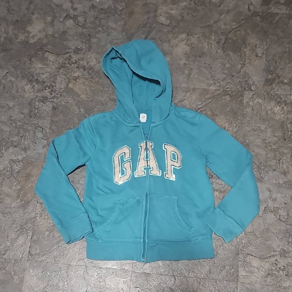 GAP Kids Teal Zip-Up Hoodie